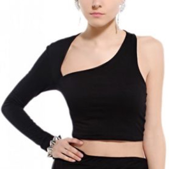asymmetrical cut out tops
